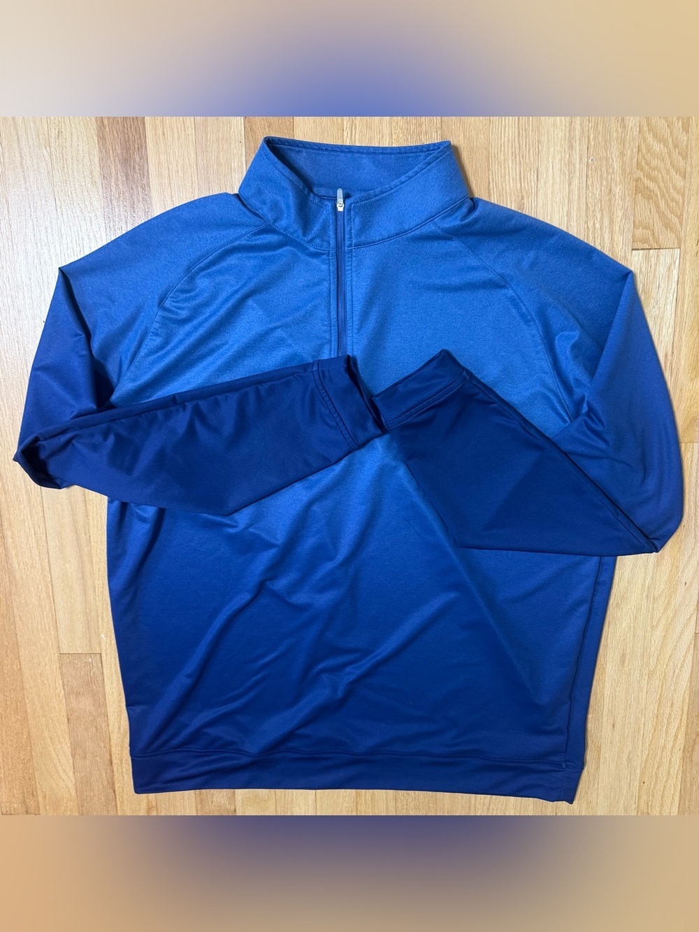 Peter Millar Golf Performance Quarter-Zip Pullover Blue Navy XL Ombré LS